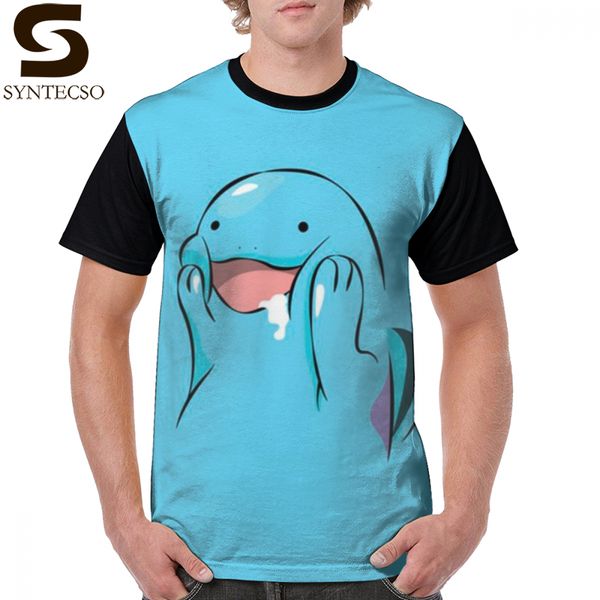

t shirt quagsire t-shirt print funny graphic tee shirt plus size summer man short sleeves 100 cotton tshirt, White;black