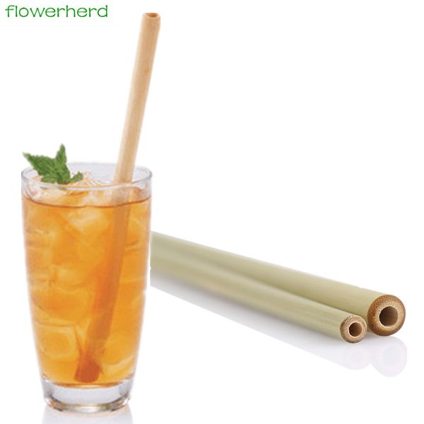 

2pc bamboo drinking straw for party birthday wedding biodegradable wood straws tableware bar accessories