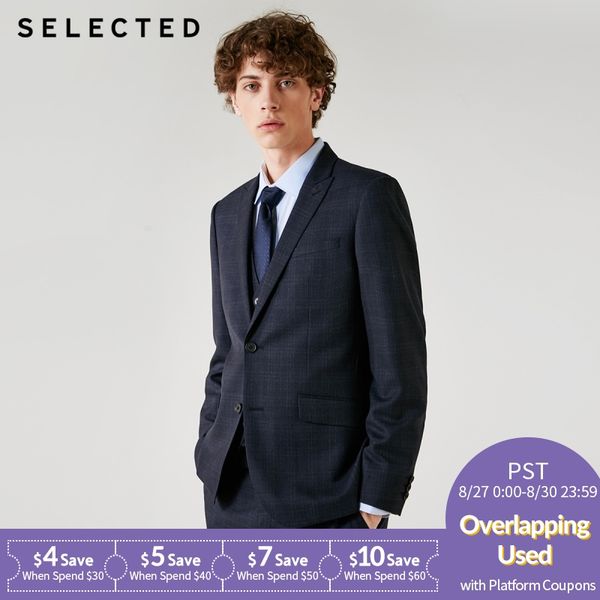 

men's regular fit closure collar woolen business suit jacket t|41835z504, White;black