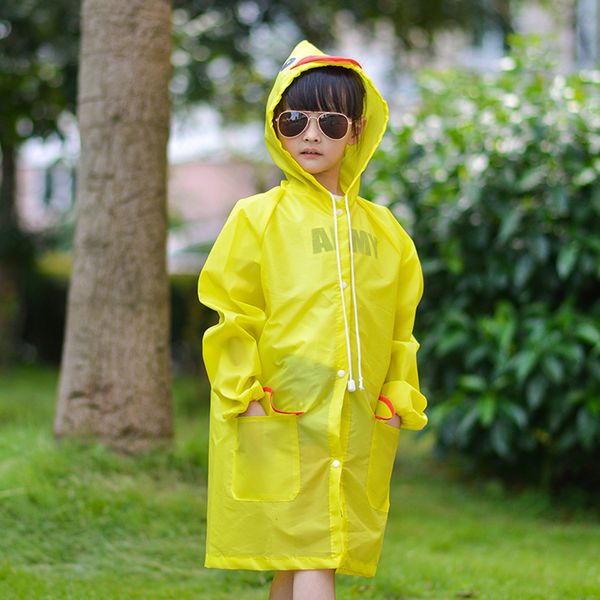 

new raincoat children's cartoon raincoat korean children's rain gear cute baby poncho household goods playground for children, Red;brown