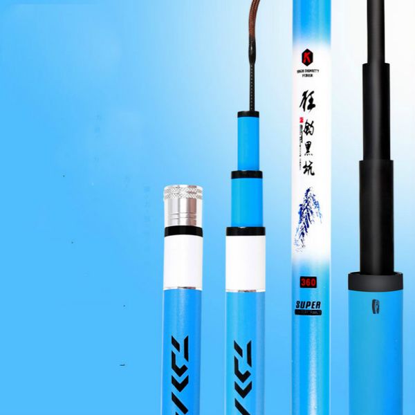 

12h super hard winter fishing rod 19 tonalty taiwan fishing poles 1.8/2.1/2.7/3.3/3m carp fish olta black pit gear pesca