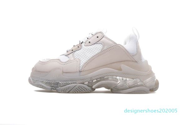 

2020 тройной папа обувь лучшее качество triple-s повседневная обувь тренерский zapatos бежевый мужчины женщины повседневная обувь спорт d05, Black