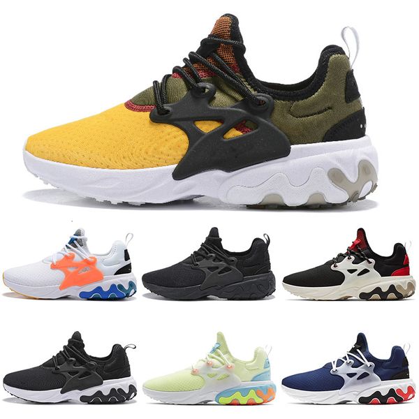 

2020 react presto triple black sports shoes for men women black blue psychedelic lava rabid panda mens trainer sports sneakers 36-45