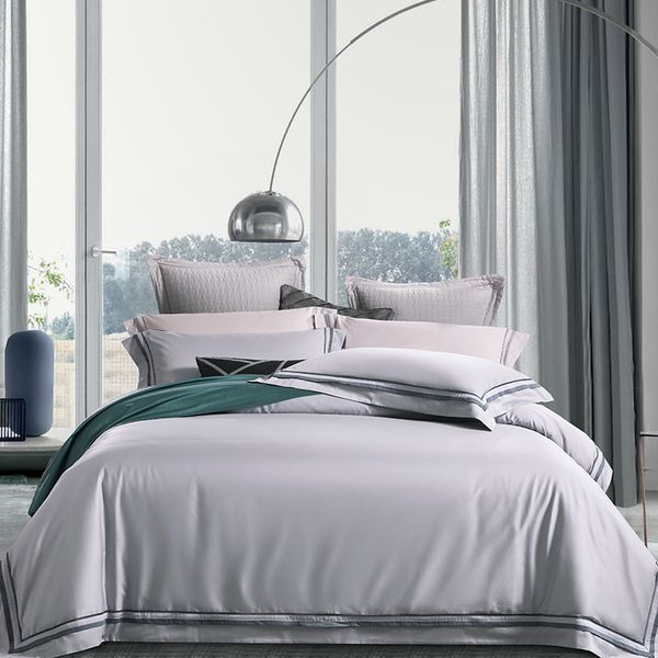 

bedding sets luxury egyptian cotton set grey green reversible ultra soft silky bed sheet duvet cover  king size