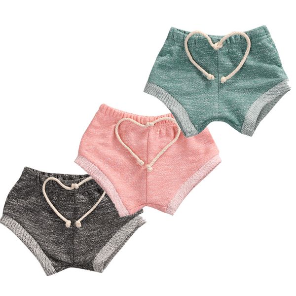 

3 color fashion kid baby boys girls pure color cotton shorts bottoms toddler summer bloomers 0-4t, Black