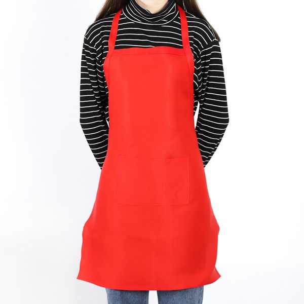 

men women with pocket bbq anti oil adjustable waist home barber baking cooking bib waterproof apron sleeveless restaurant waiter