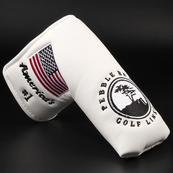 

1шт golf клинка клюшки головные уборы для гольфа скотти putter вышивки headcover