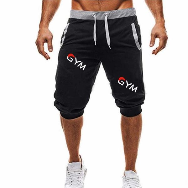

2019 summer brand mens jogger sporting thin shorts men black bodybuilding short pants male fitness gyms shorts for workout, White;black