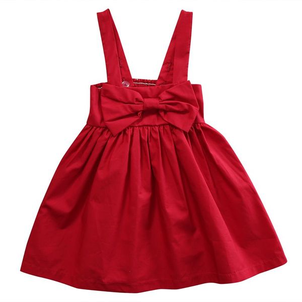 

0-3y children baby girl dress clothing party gown mini red formal big bow backless princess gown dress 2017 new for girl, Red;yellow