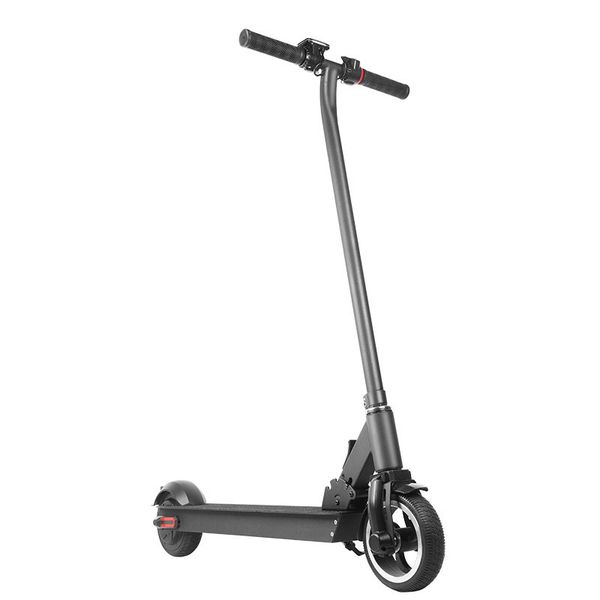 

us ship electric scooter foldable 6.5inch 2 wheel folding kick scooters 30km endurance distance kids skateboarding 120kg load, Silver;blue