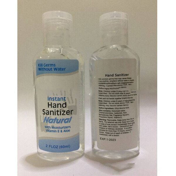 

60ml sanitizer instant gel hand sanitizer portable mini hand cleaner disposable bacteria disinfectant quick dry anti virus sterilizer