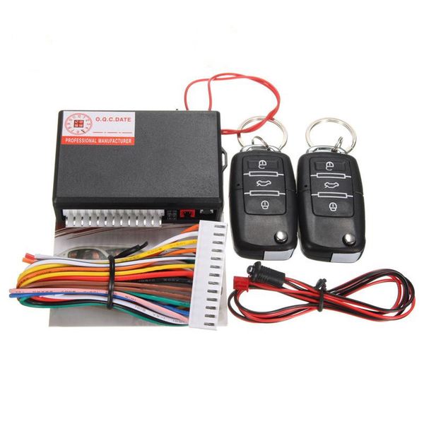 

universal remote central locking kit keyless entry system control lock auto unlock closers windows start scar alarm system
