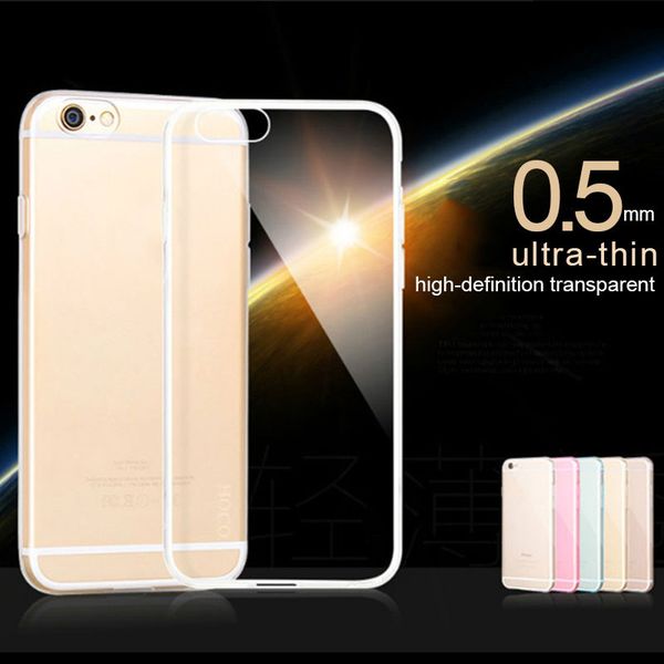 

0.5mm ultra-thin high-definition transparent tpu mobile phone cases for iphone11 pro max 6 7 8s plus soft clear iphone protective case
