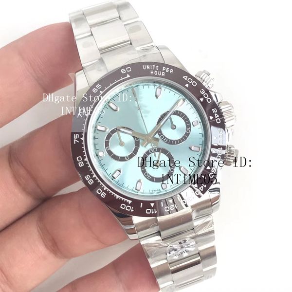 

swiss cal.4130 movement arf factory 904l steel 40mm 116520 116500 116500ln 116506 chronograph work automatic mens watches, Slivery;brown