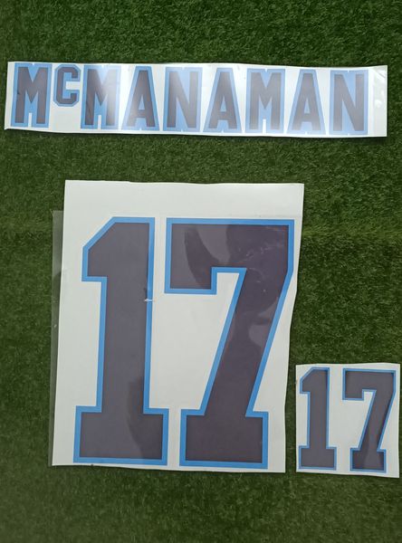 

1998 #17 mcmanaman nameset printing heat transfer soccer patch badge