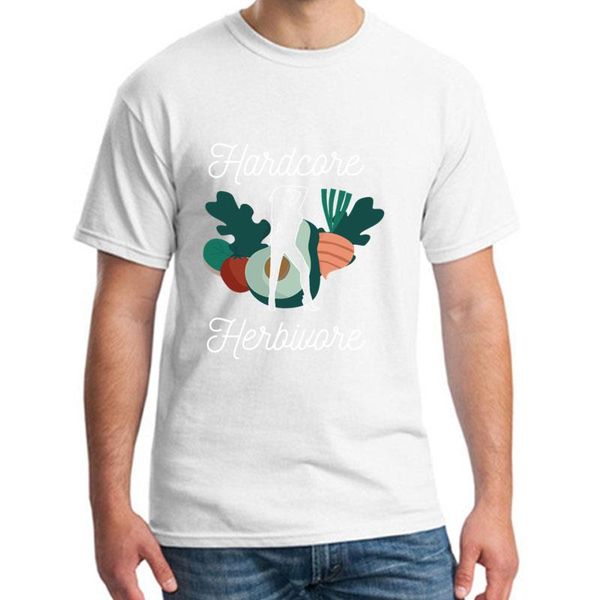 

новое поступление хардкор травоядное футболка тройник мужчины 3xl 4xl 5xl удобный хип-хоп топ, White;black