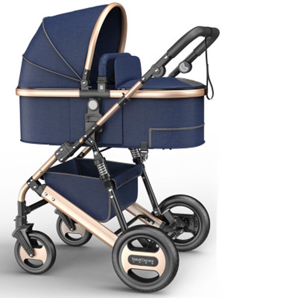 

high landscape stroller can sit reclining portable folding two-way four-wheel shock absorber stroller