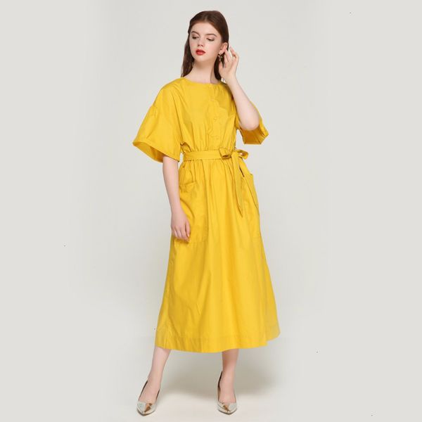 

для женщин платья женщины дизайнерская одежда женщины элегантный желтый середины теленок платье пояса карманы резинке женский chic vestidos, Black;gray