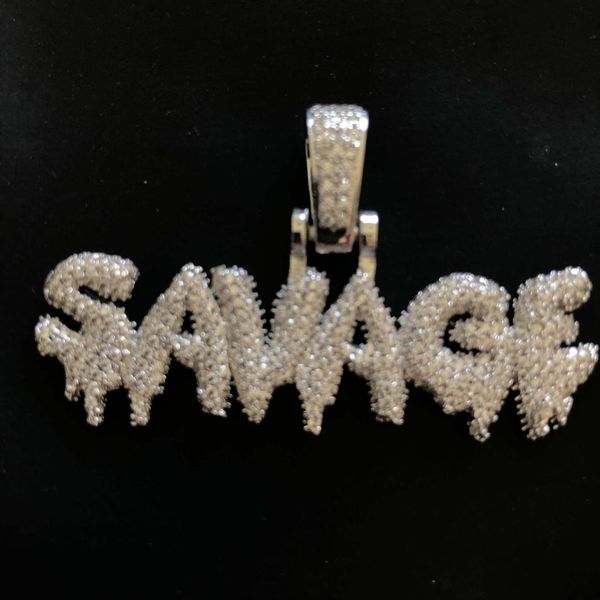 

gold coating savage pendant with a chain for gift, Bronze;silver