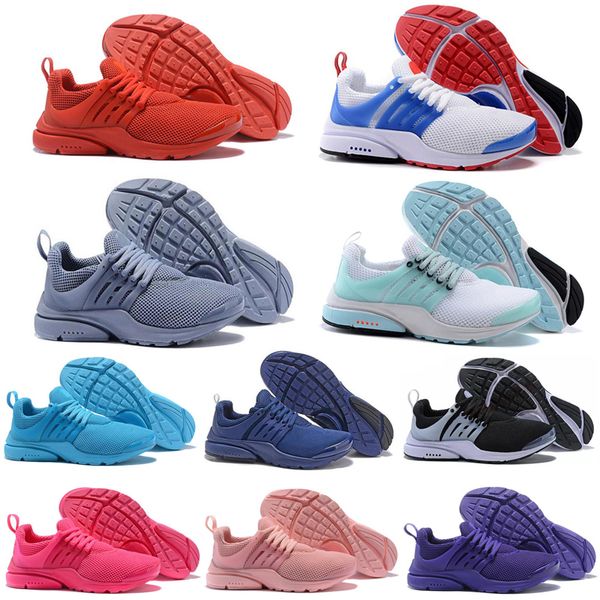 

Breathable Running shoes presto BR QS Mens Athletic Shoes pink red white grey navy Women Sports Sneakers Outdoors Shoes 36-45