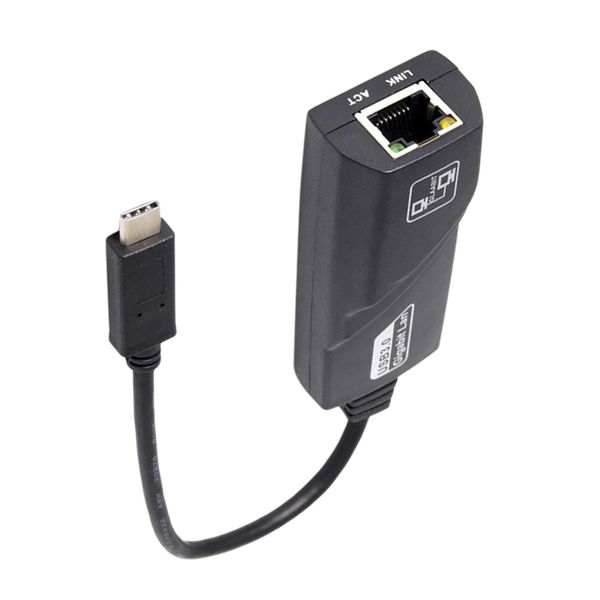 

usb type c to rj45 gigabit 1000mbps ethernet adaptor for lapand notebook