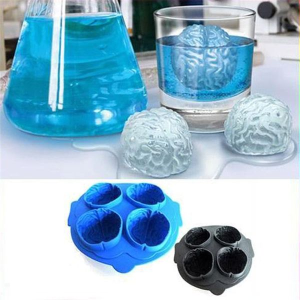 

diy мозг форма льда замораживание куб силиконовый лоток чайник плесень мороженое плесень шоколад плесень печенье резак бар партии напиток пл