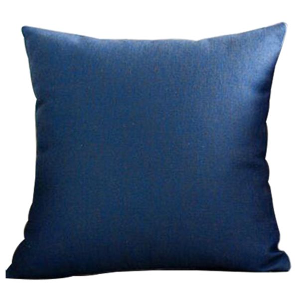 

jeyl nordic fashion pillowcase romantic simple home decoration linen sofa cushion cover for living room bedroom dark blue pillow case