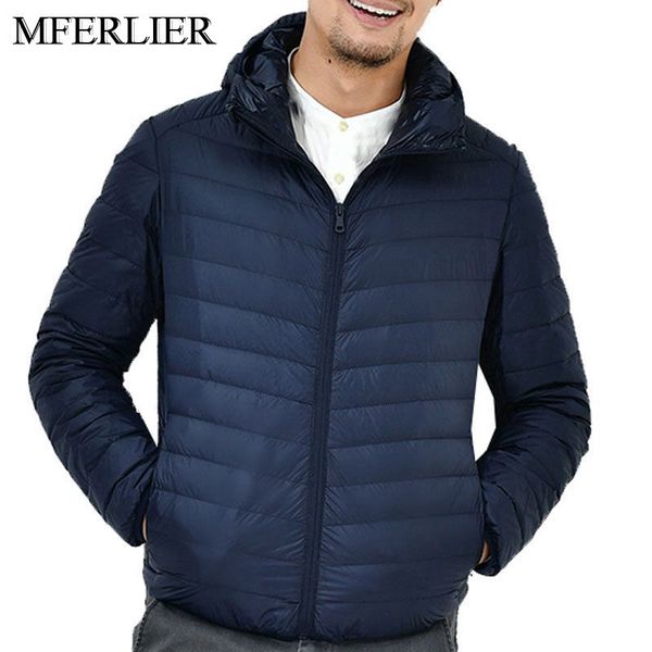 

mferlier autumn winter jackets men bust 150cm 7xl 8xl 9xl plus size hooded long sleeve men parka large size 3 colors, Tan;black