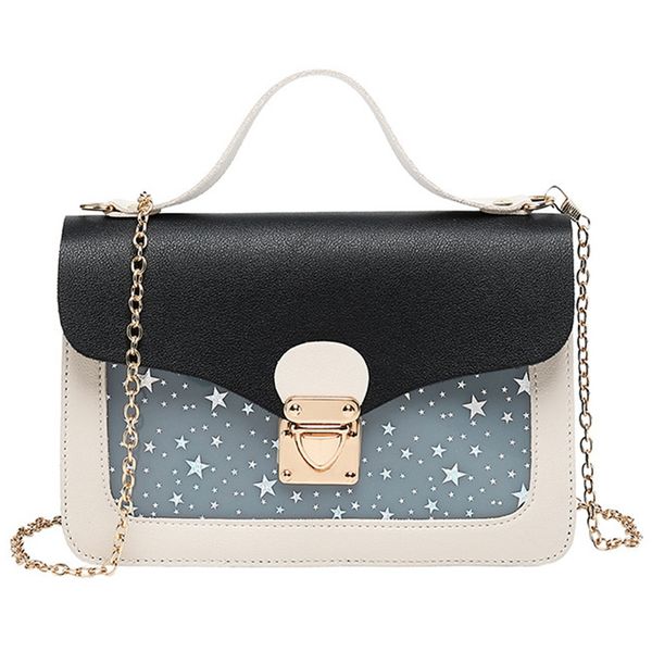 

fashion bag girl sequins star print shoulder bag chain handbag messenger ladies