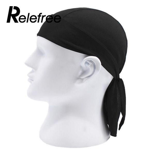 

relebike scarf sports hat headband outdoor riding cycling quick dry headscarf, Black