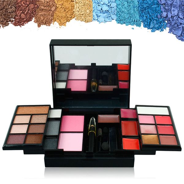 

eyeshadow palette 23 colors blush lipstick long lasting makeup with brush for women yuf99