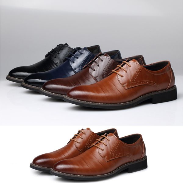 

2019 running shoes mens womens black yellow brown dark blue leather for men women business big athletic sneakers size 37-48, White;red