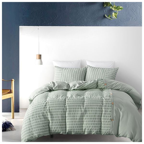2019 Jersey Cotton Stripes Bedding Adults Teens Duvet Cover Set