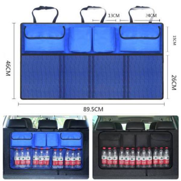 

universal auto car organizer trunk back seat storage bag mesh net pocket bag