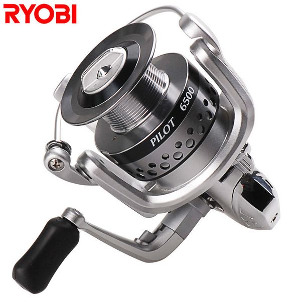 

100% ryobi 6+1bb spinning fishing reels 1500-6500 series moulinet peche for carp weeve feeder carretilha para pesca fish tackle