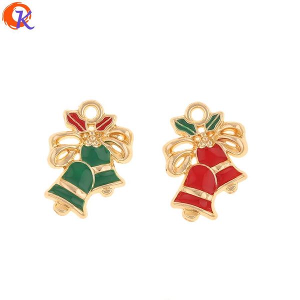 

cordial design 14*20mm 100pcs jewelry accessories charms diy earrings making christmas bell pednant hand made earring findings, Bronze;silver