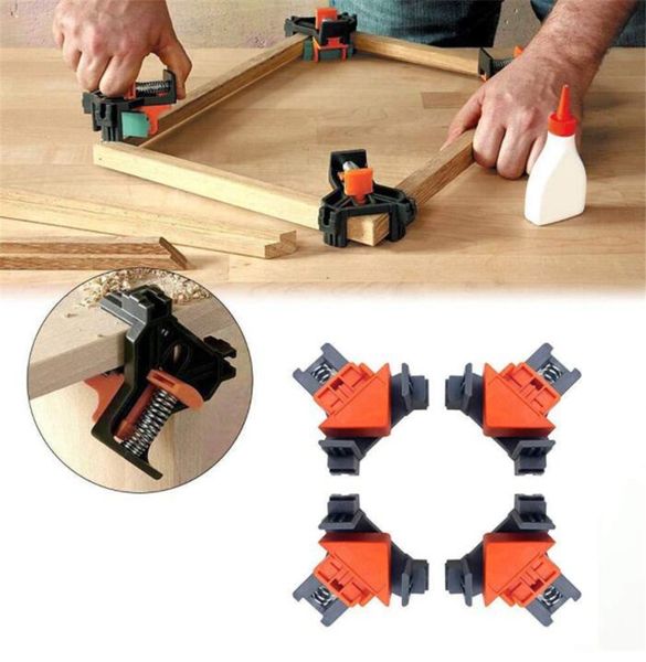 

90 degree right angle clamp fixing clips picture frame corner clamp woodworking hand tool furniture repaire p reinforcement
