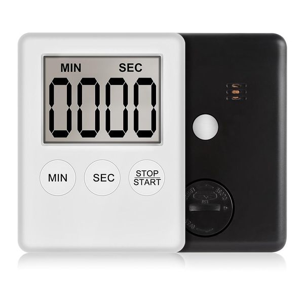 

super thin lcd digital screen kitchen timer square cooking count up countdown alarm magnet clock temporizador