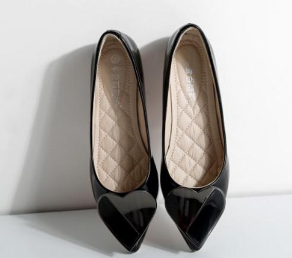 

women's shoes in spring and autumn flat bottom pointed end @152, Black