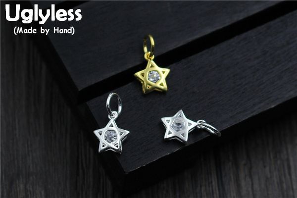 

uglyless real s 925 silver stars подвески аксессуары ювелирные изделия diy мини прекрасные выводы ручной работы полые подвески украшения, Blue;slivery