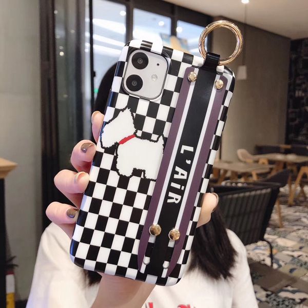 

good quality portable tpu phone case for iphone 11 11pro x xr max 6 6s 7 8 plus case wrist band protective cover for girls gift