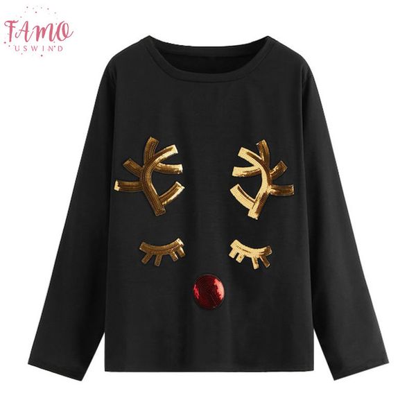 

womens clothing womens sequin blouses festival christmas shirt long sleeve kimono sleeve sweatshirt winte keep warm sweater, White