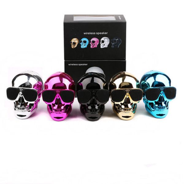 

skull style bluetooth speaker wireless speakers with nfc function