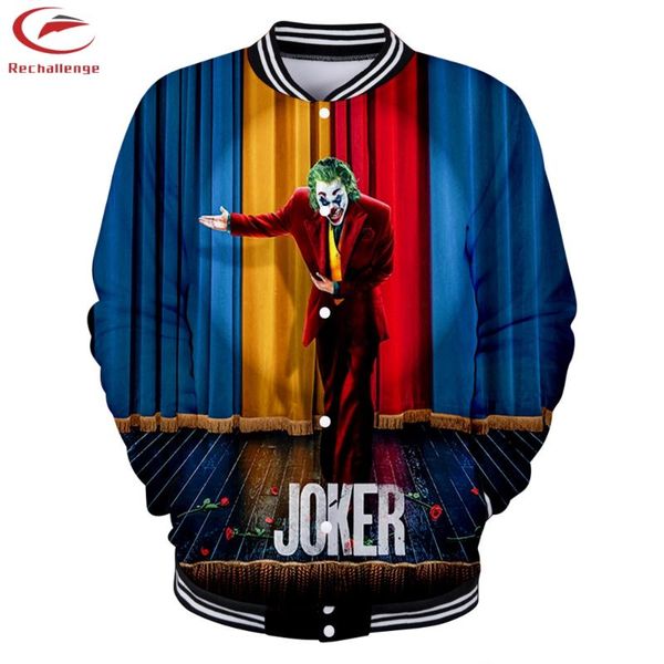 

joker бейсбола куртка мужская новые 3d спорт бейсбол куртка joker 2019 мужская мода trend, Black;brown