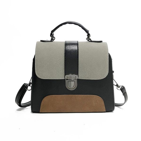 

fashion new female small square bag retro simple hand shoulder crossbody contrast color ph-cfy20061023