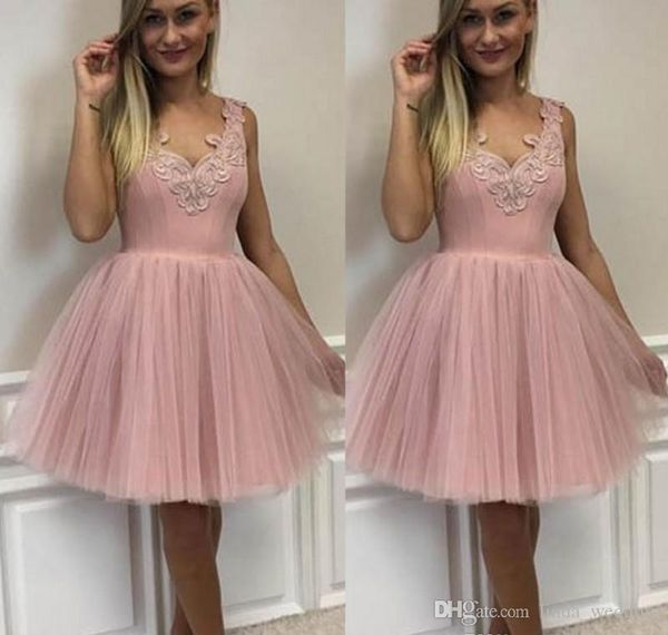 2019 mais novo elegante vestido de bola curto homecoming vestido rosa ruffles juniors doce 15 graduação cocktails vestido plus size feito sob encomenda feitos