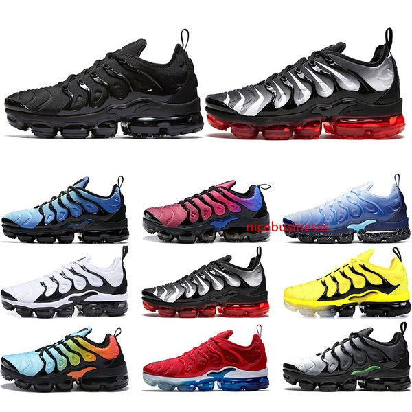 

tn plus running shoes men women triple white black zebra multi color hyper violet blue bumblebee mens trainers sneakers sports runners