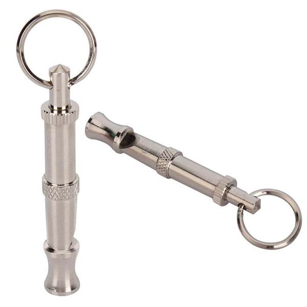 

training puppy pet dog whistle two-tone ultrasonic flute sbarking ultrasonic sound repeller cat keychain hot
