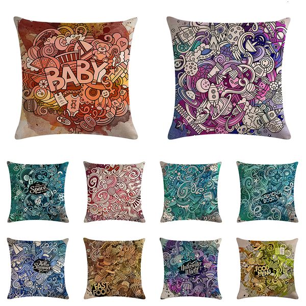 

подушка обложки хлопок белье геометрических бесконечных throw подушка дело coastal наволочка nautical doodle наволочка 45x45cm zy1127