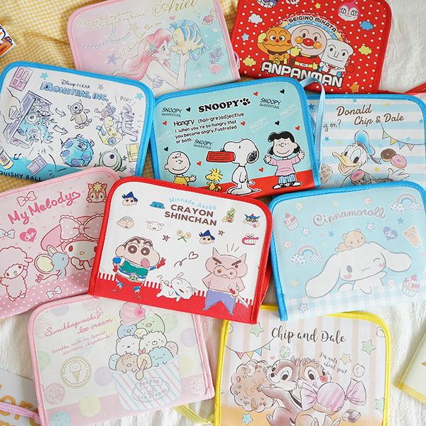 

cartoon melody travel passport cover wallet organizer luggage bags credit card package id holder storage clutch money bag